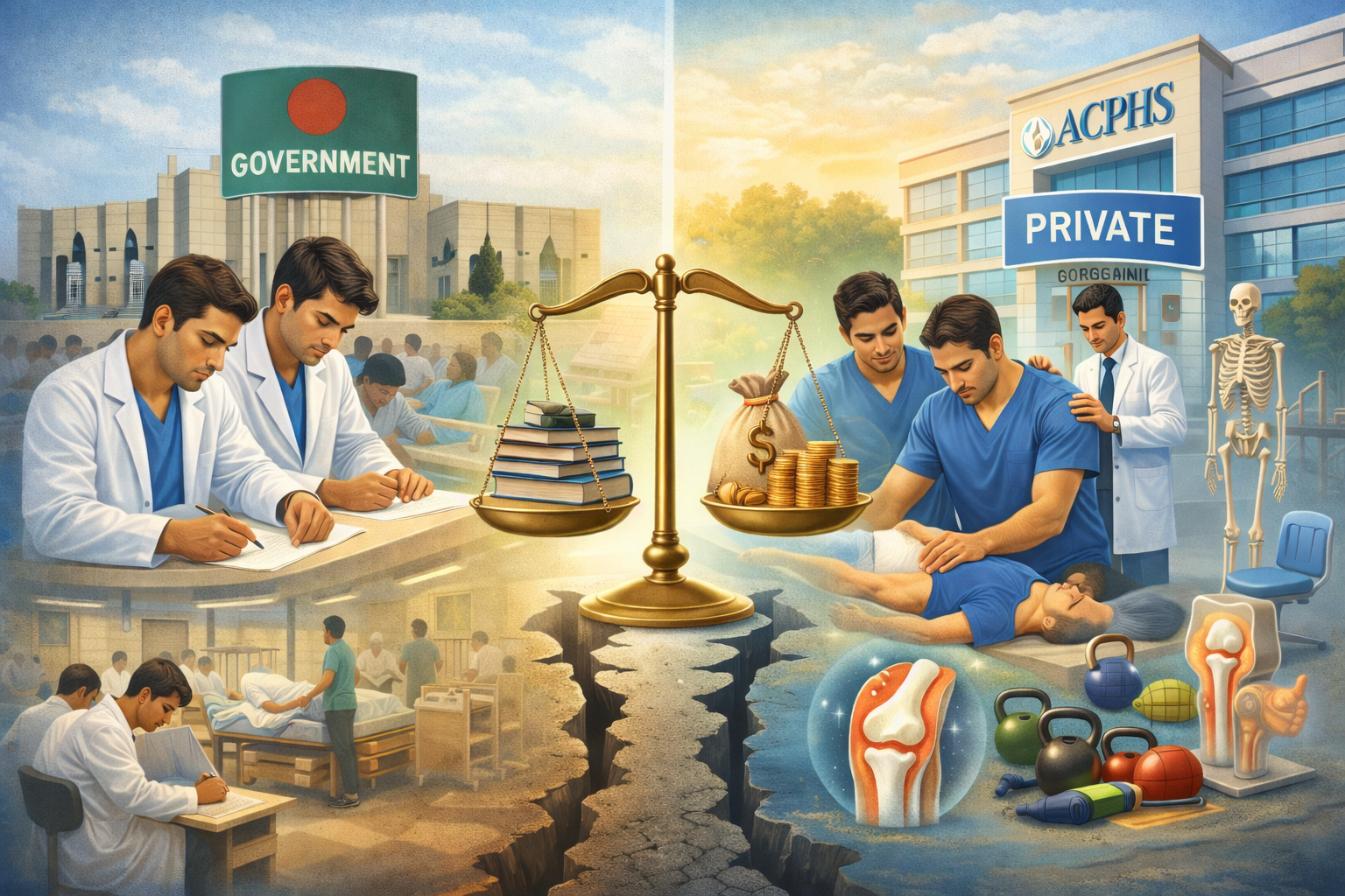 Government vs Private Physiotherapy Colleges in Bangladesh